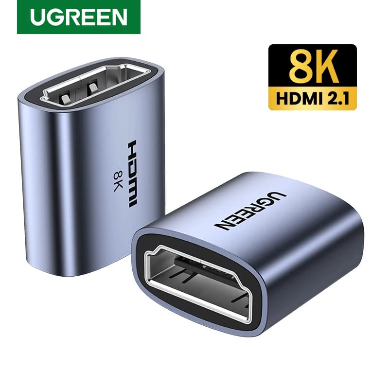 Compatible HDMI 8K female-female extension cable connector for PS5 Roku Stick Monitor HD 2.1 connector 8K