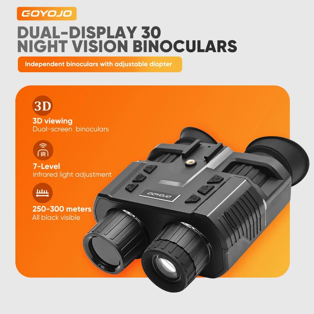 Binocolo per visione notturna Occhiali Head Mount 1080P HD Telescopio da campeggio per caccia all'aperto