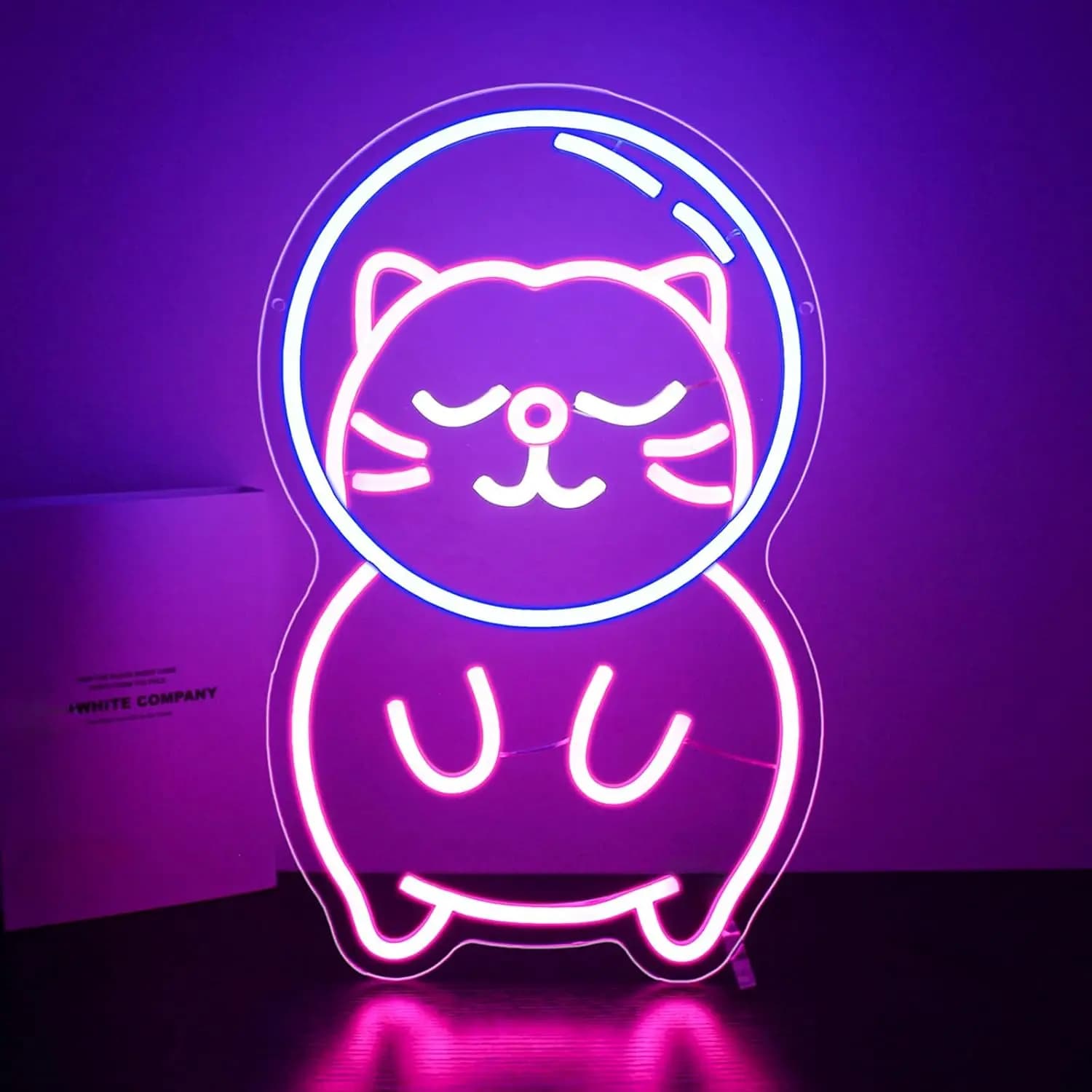 Insegna al Neon a Forma di Gatto, Luce LED USB per Caffetteria, Negozio di Animali, Bar, Sala Giochi, Festa di Compleanno, Decorazioni per Camera da Letto, Regalo, Luce da Parete