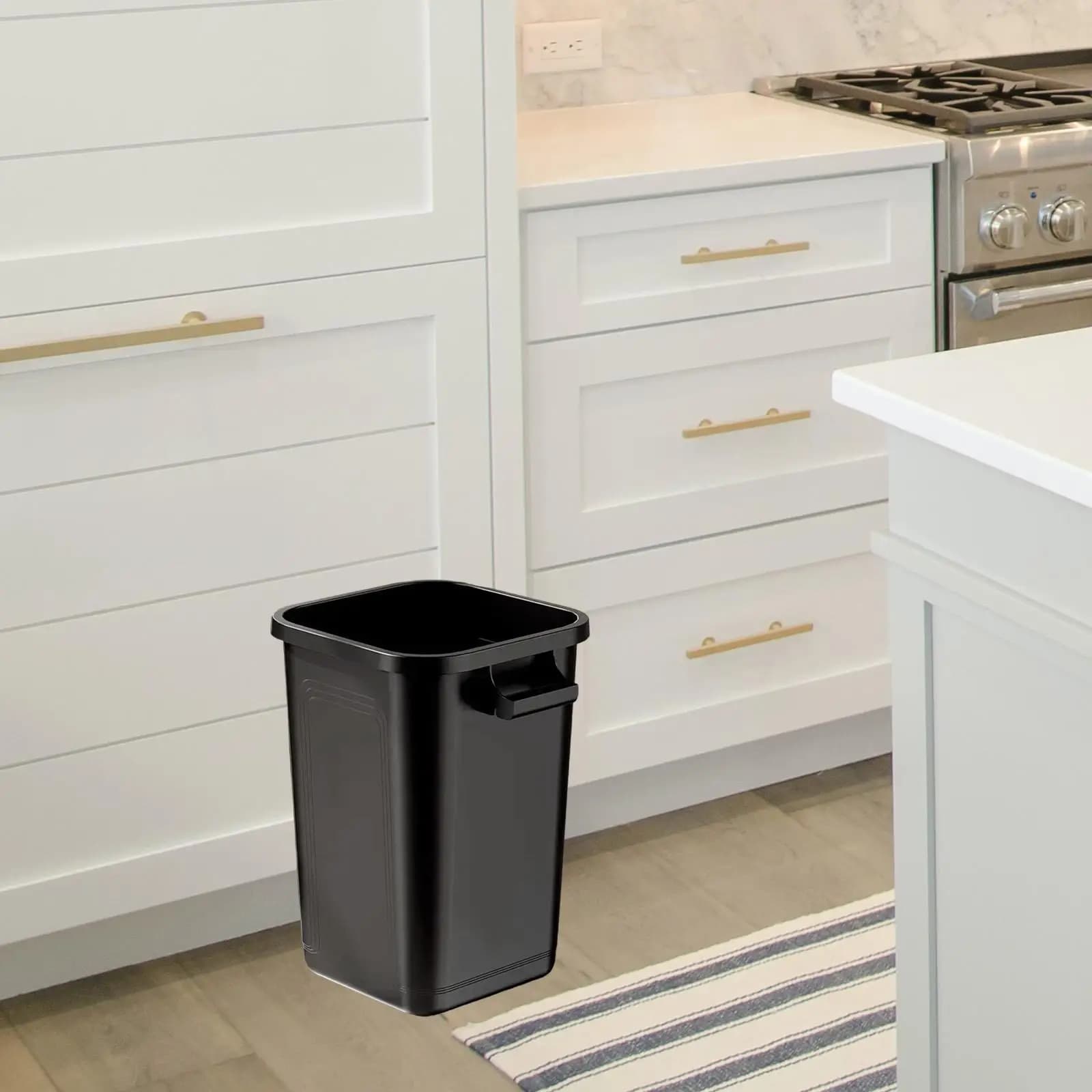 Cestino per la Raccolta Differenziata Versatile Rettangolare per Casa, Ufficio, Bagno, Ingresso, Cucina, Vicino alla Scrivania