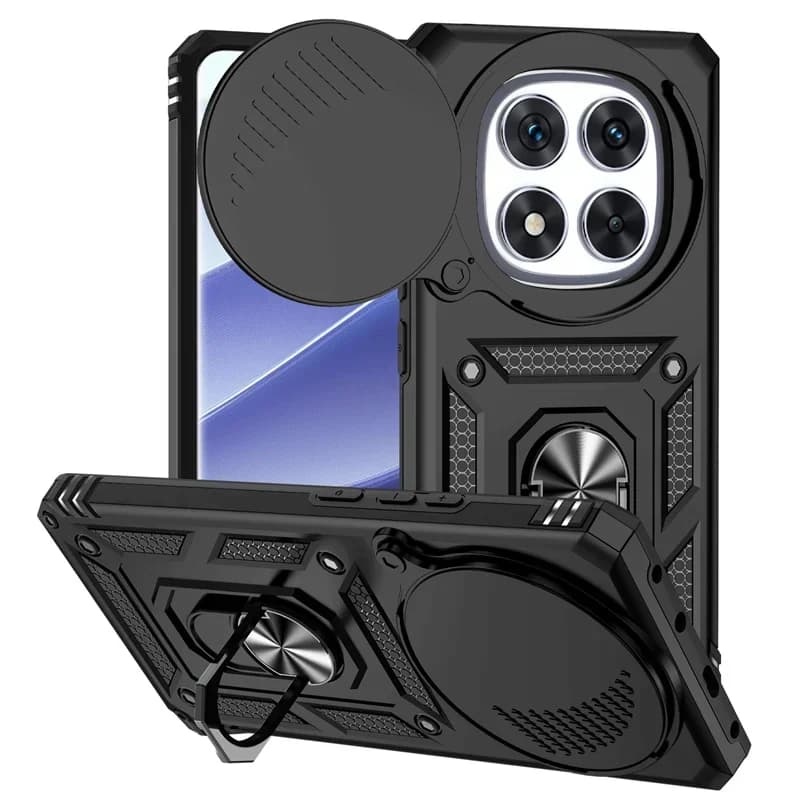 Phone case with shockproof armor for POCO X4 NFC X5 M6 X6 X7 Pro 5G 4G Magnetic stand Protective case
