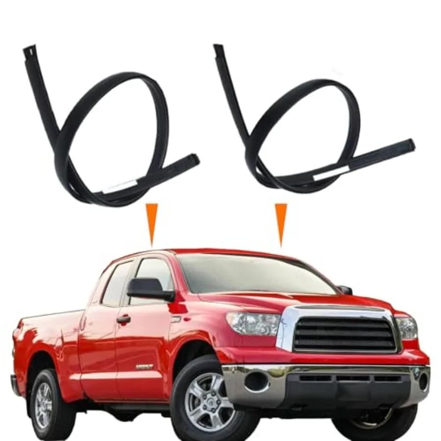 2 Pezzi Guarnizione Tetto Antipioggia per Toyota Tundra Double Cab 2007-2020, Kit di Ricambio Guarnizioni Laterali Tetto Sinistra e Destra