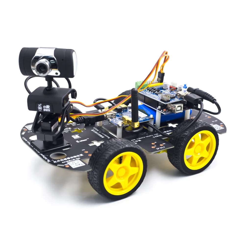 4WD WIFI telecomando senza fili per bambini adulti programmazione fai da te codifica stelo educativo robot intelligente kit di avviamento per auto set per Arduino