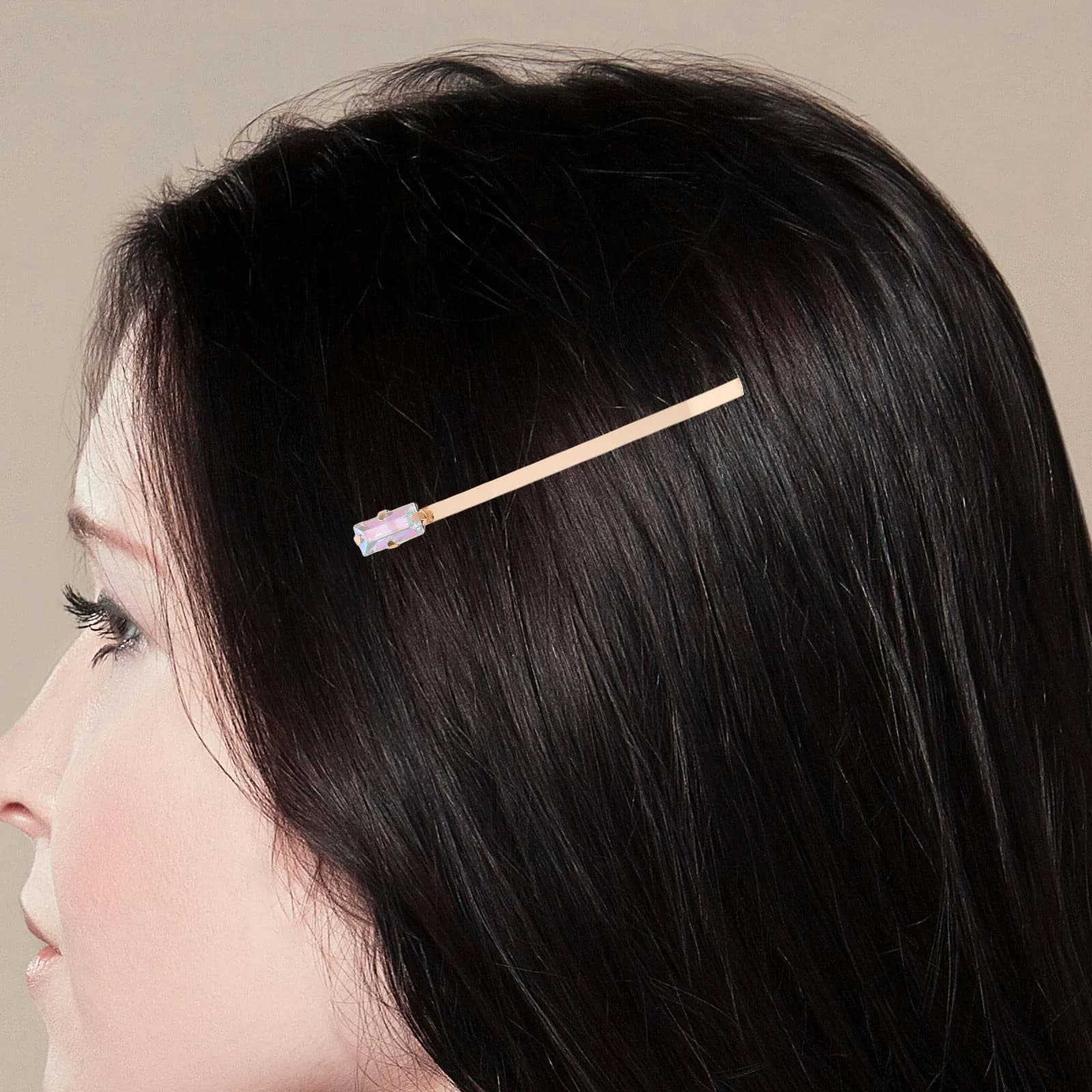 5 Pezzi Eleganti Fermagli per Capelli con Strass, Mollette Corte in Lega per Donne e Ragazze, Design con Strass, per Matrimoni, Feste e Uso Quotidiano