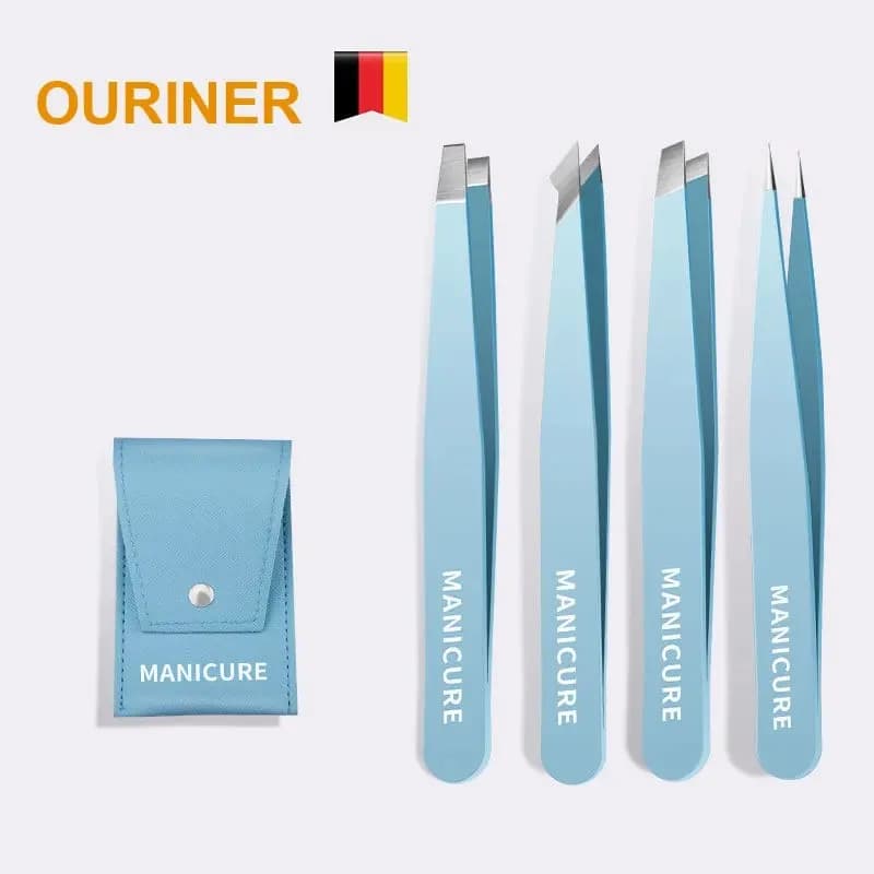 Colorful Eyebrow Grips, Beauty Tool for the Removal of Subtle Peles, Stainless Steel Embossed Grips for the Removal of Peles, Makeup Tools