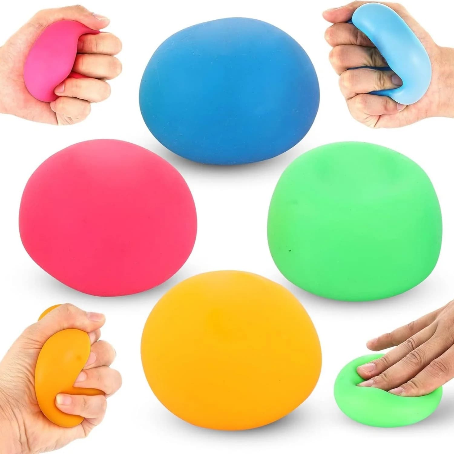 Palline antistress a lenta crescita Giocattoli agitati per bambini Adulti Palline squishy per impasto Morbido sensoriale Calma Articolo per l'autismo in classe ADHD