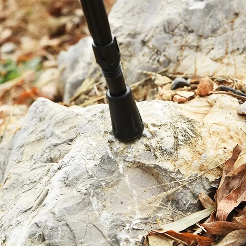 11mm Trekking Stick Toe Protector, Anti-slip Cover Existing to Hiking Sticks, Black