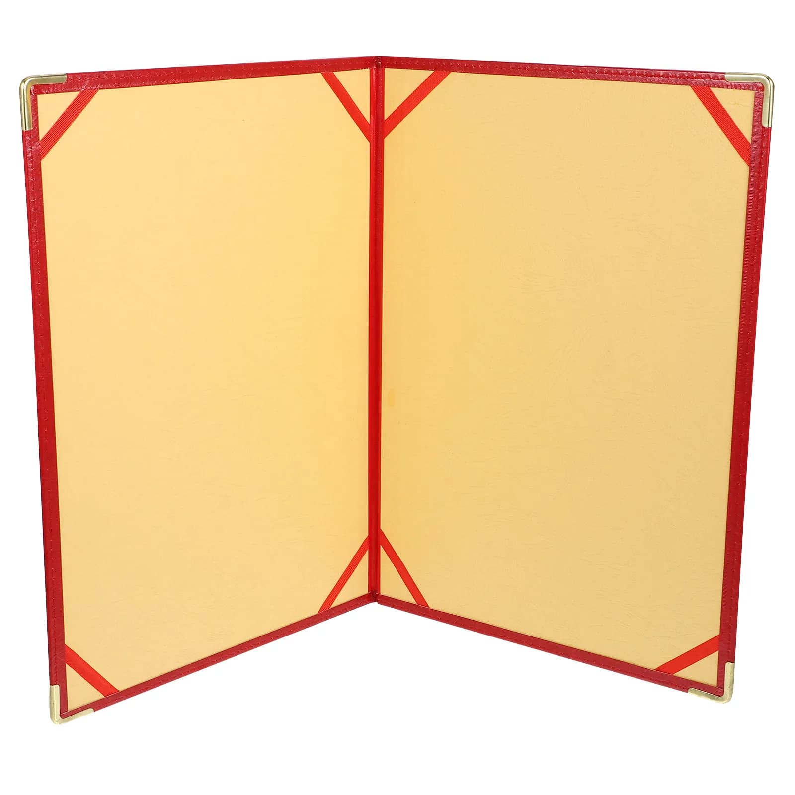 Large Red Portfolio Folder Professional Document Organizer for Office Business Interview Resume Storage File Holder Portable