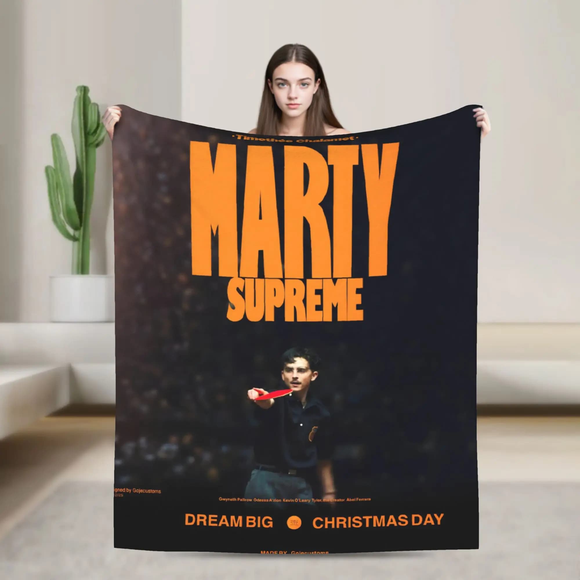 Coperte Marty Supreme in flanella per tutte le stagioni, coperta multifunzione super morbida per ping pong, per letto, auto, trapuntino