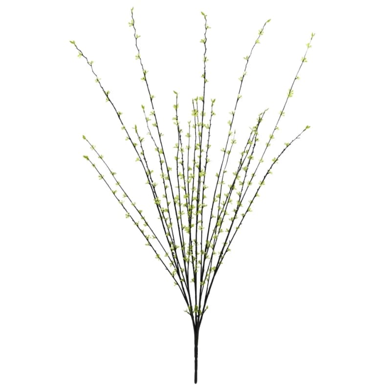 Set of 3 Artificial Silk Climbing Coppers, Fin Flowers, Green Plant for Hotel Decoration, Simulation of Black Willow Germs, Table Decoration