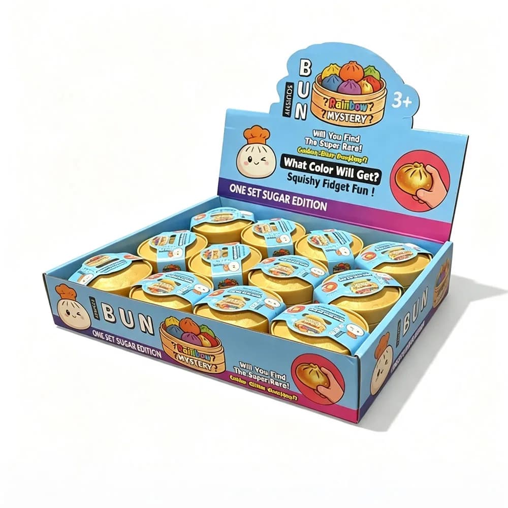 Realistic Fake Food Gag Gift 1-6Pcs Surprise Blind Box Colorful Steamed Bun Dim Sum Squishy Tactile Squeeze Prop Novelty Favor