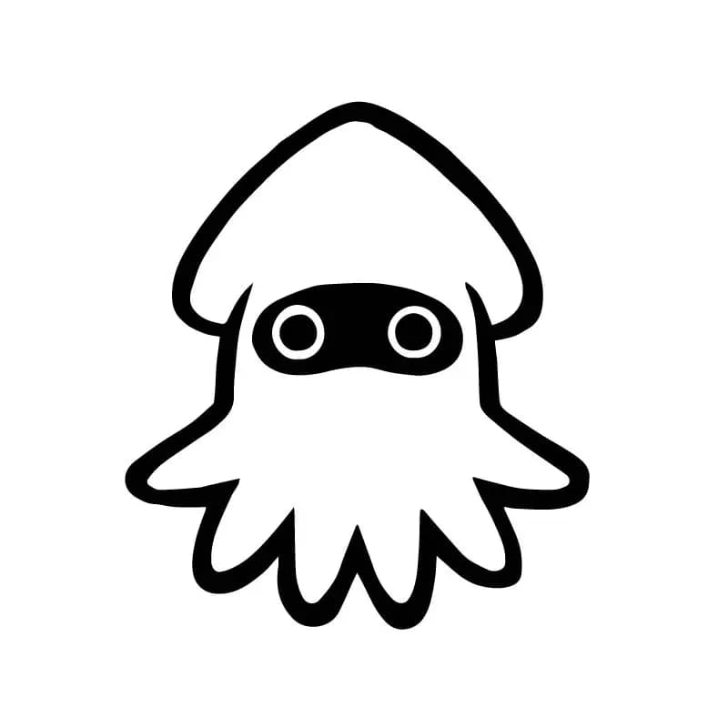 LYKX Cute Squid Cartoon Stickers, Vinyl Decals for Car & Motorcycle Exterior Decor