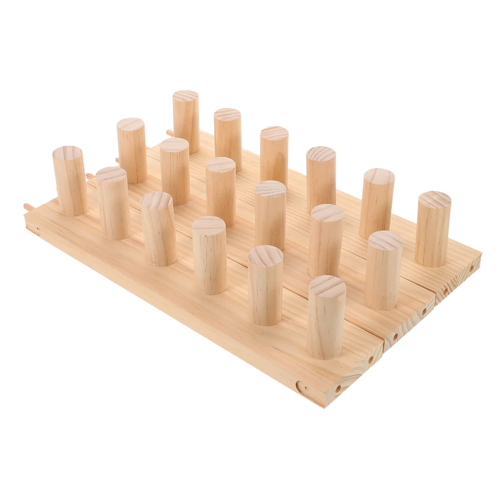 3-in-1 Wooden Knitting Loom Set Modular Weaving Frame for Chunky Blanket Making Throws Scarf DIY Craft Portable Blanket Crafting