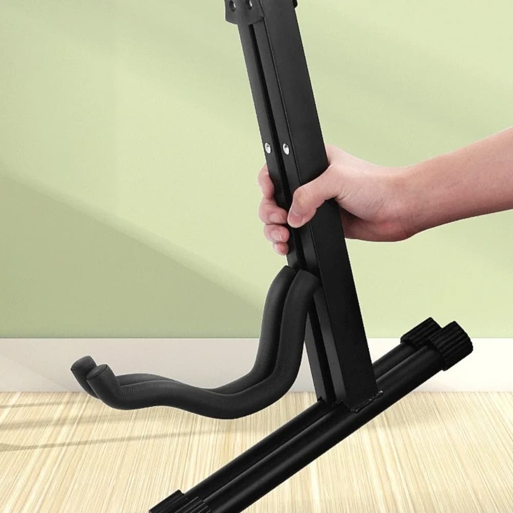 Vertical Guitar Stand Metal Tripod Universal a Frame Floor Stand Foldable a-Frame Electric Guitar Bracket Ukulele