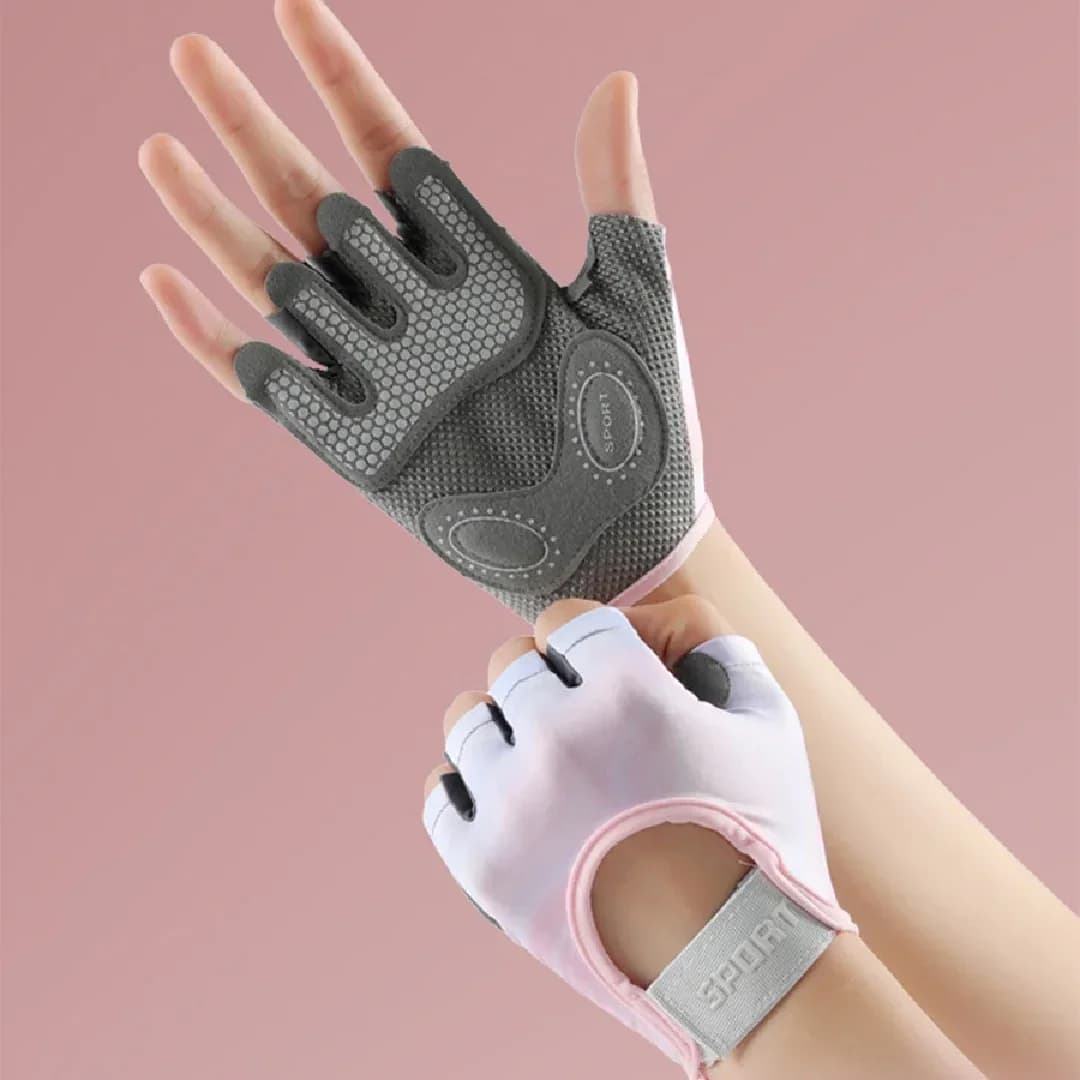 Breathable Shock-absorbing Gloves Workout Gym Gloves for Men Women Weight Lifting Fingerless Gloves Training Exercise Fitness