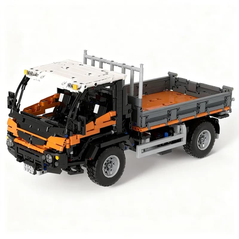 2326pcs MOC Municipal Transporter Three-way Tipper CB003 Technical Model Building Blocks Construction Christmas Gift Toys 3D