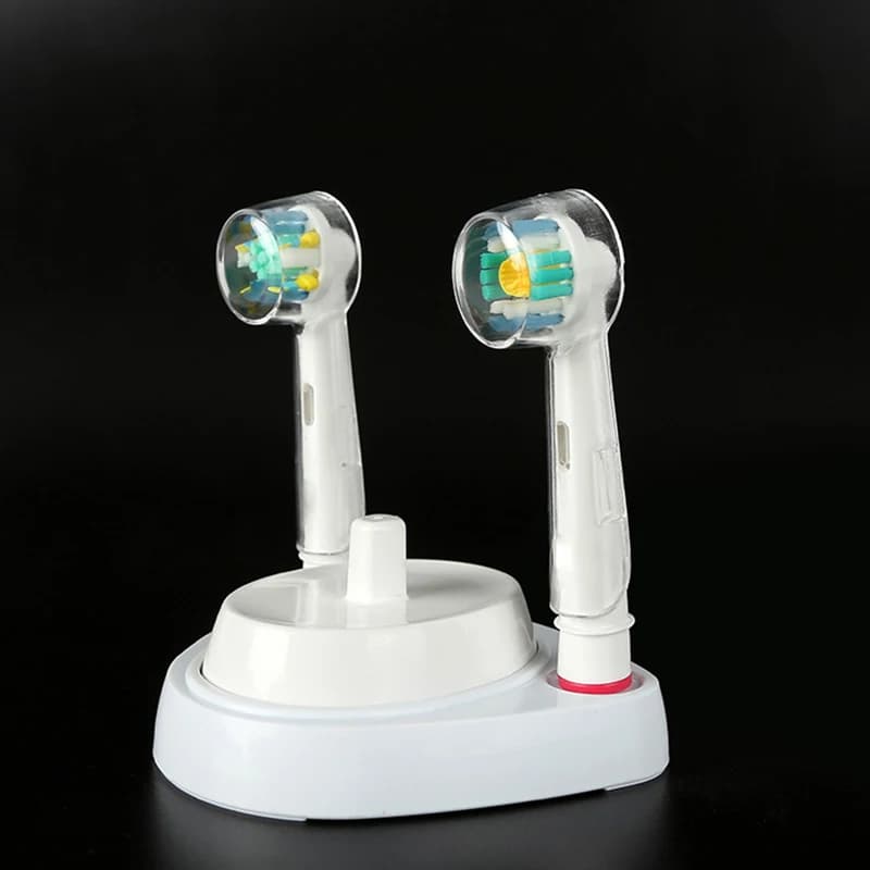 10 Pezzi Testine di Ricambio per Spazzolino Elettrico Braun Oral B, Coperchi Protettivi, Supporto e Custodia da Viaggio per Mantenere la Pulizia
