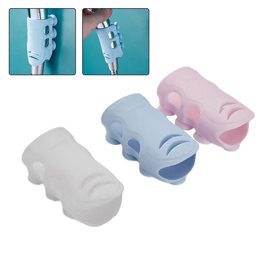 Supporto per soffione doccia regolabile senza punzonatura con gancio Potente staffa per soffione doccia a ventosa Accessori per il bagno