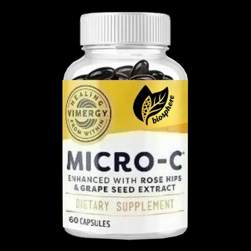Capsules vitamin C -500 mg per capsule, immune health, promotes collagen production, supports healthy bones -60 capsules