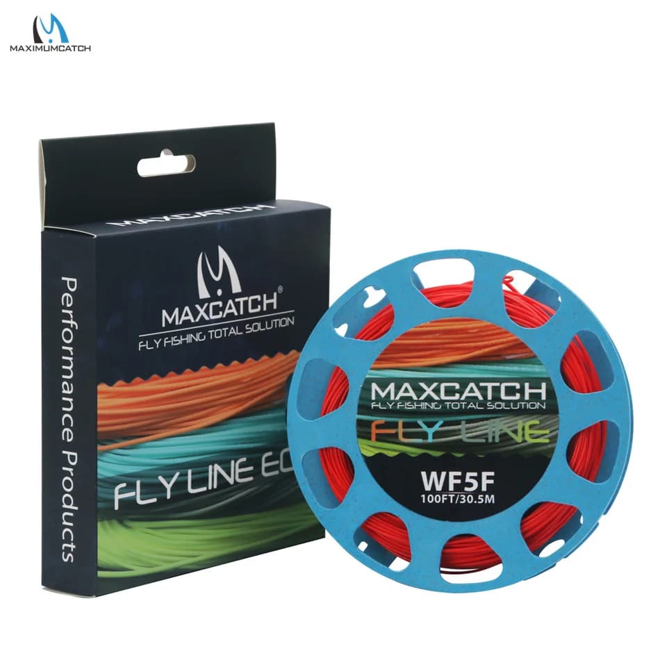 Maximumcatch 1-8wt Lenza da pesca a mosca galleggiante in avanti con peso 100FT Lenza da mosca multicolore