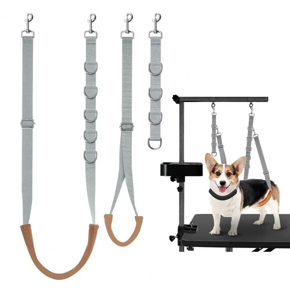 3 pz/set Pet Grooming Tether Guinzaglio Per Animali Domestici Regolabile Toelettatura Del Cane Pancia Cinghia Per Il Bagno di Restraint Guinzaglio Cinghia Da Tavolo Forniture Per Animali Domestici