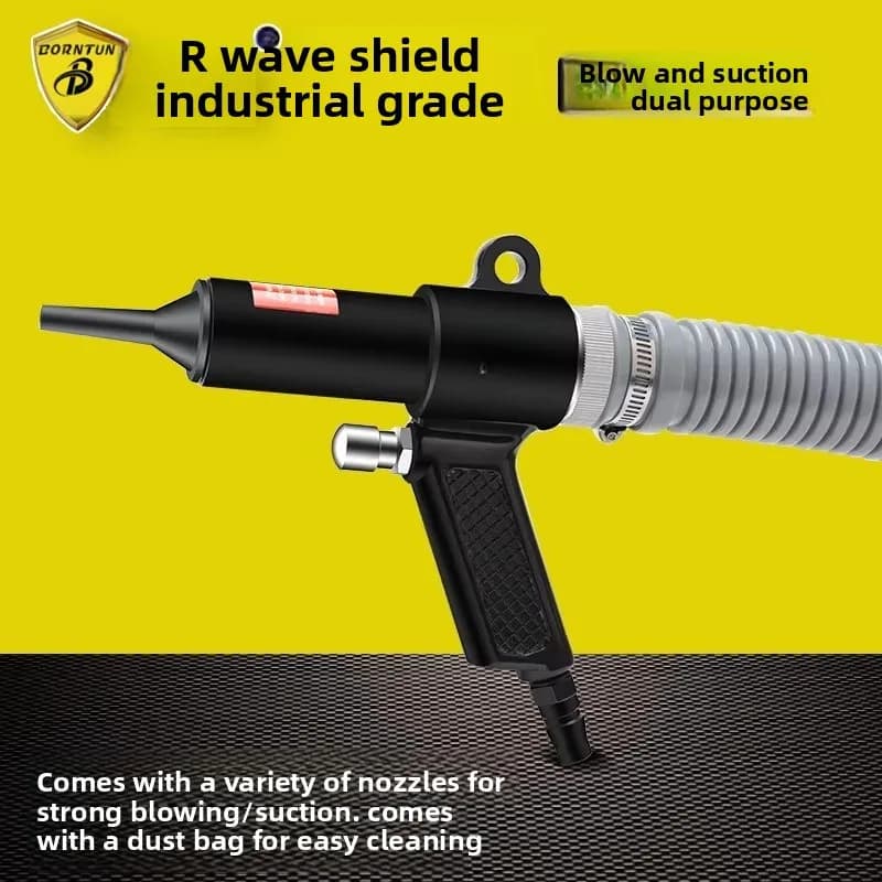 Pistola Pneumatica per Soffiare Polvere, Aspirapolvere Pneumatico, Pulitore per Auto e Divani, Pistola ad Aria Compressa a Doppia Funzione di Soffiaggio e Aspirazione Bd-1494