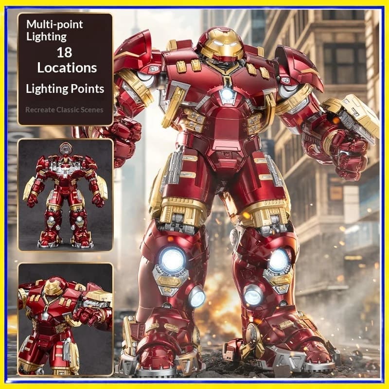 Marvel MK44 Hulkbuster Armatura Iron Man Action Figure Modello posizionabile Statua Avengers Regalo da collezione per i fan Display Decor PVC