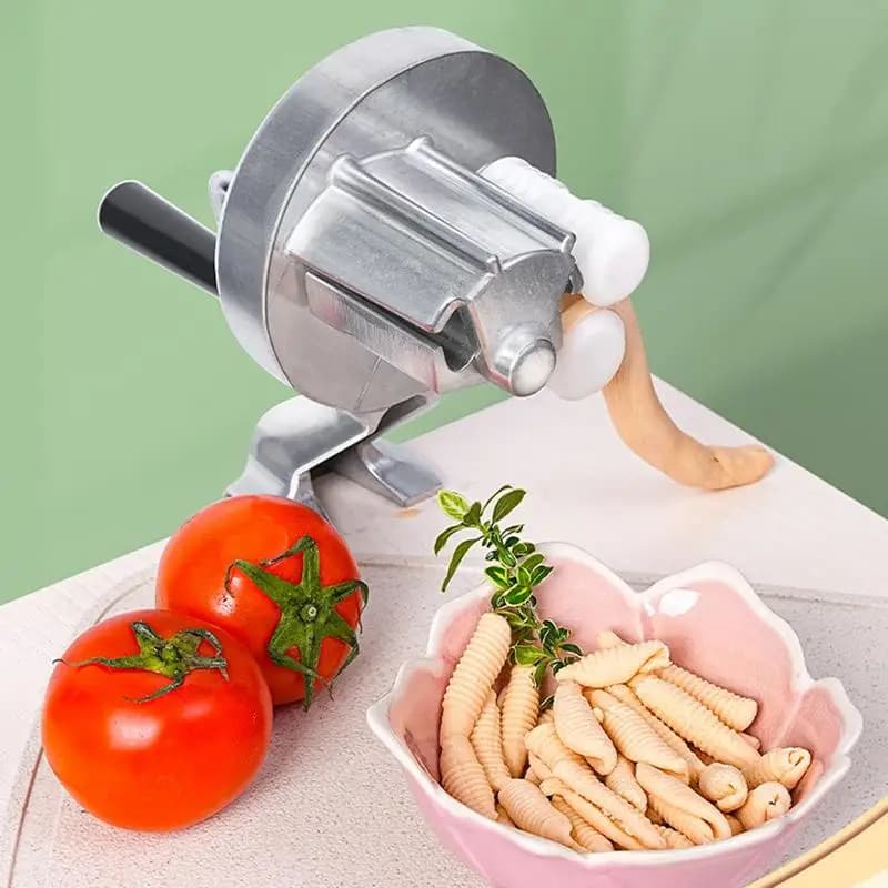 Macchina per la produzione manuale di cavalletti Macchina per macaroni portatile Macchina per pasta manuale con macchina per pasta a manovella portatile ergonomica a mano