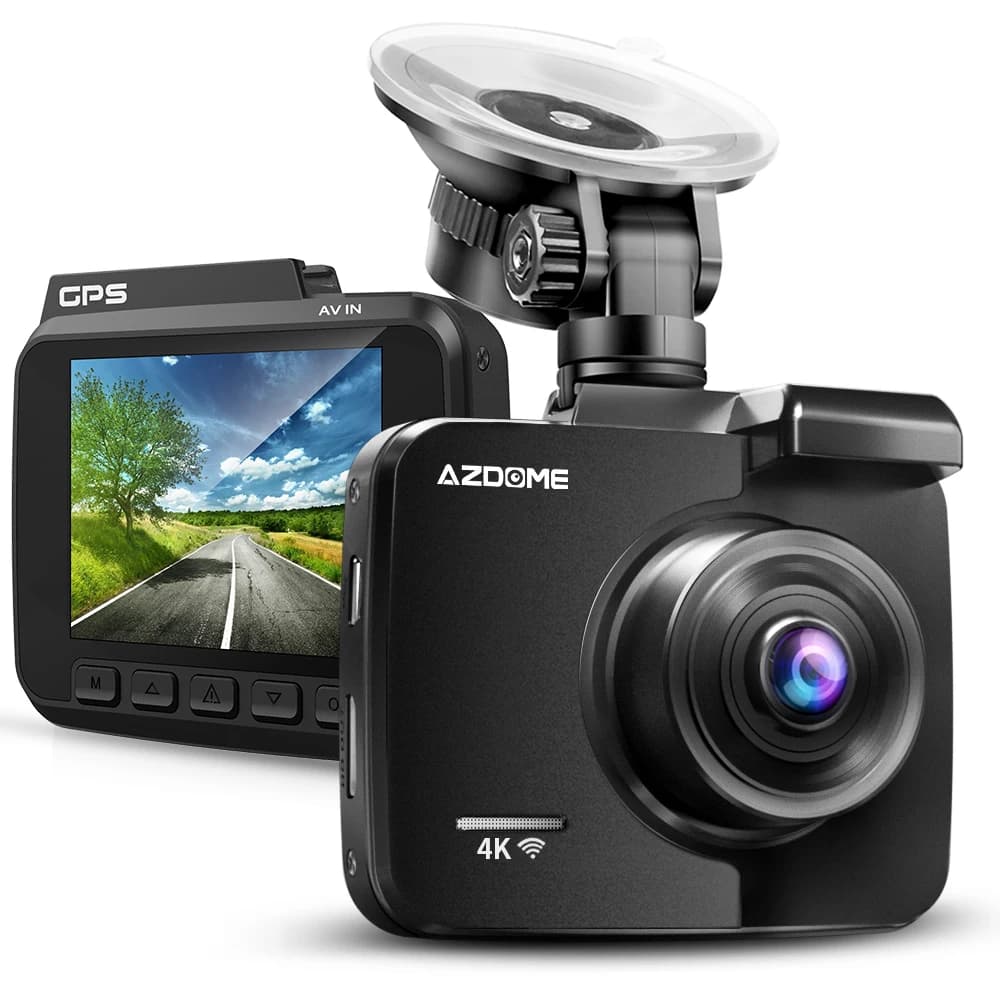 Dashcam per Auto GS63H, Risoluzione 4K, WiFi, GPS, Registrazione in Loop, Visione Notturna, Telecamera per Cruscotto