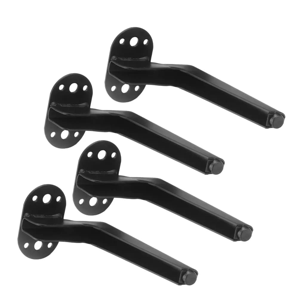 4 Pezzi Gambe di Ricambio in Metallo per Mobili, Gambe di Supporto Robuste per Divani, Armadi, Tavoli, Cassettiere, Comodini, Gambe per Divani