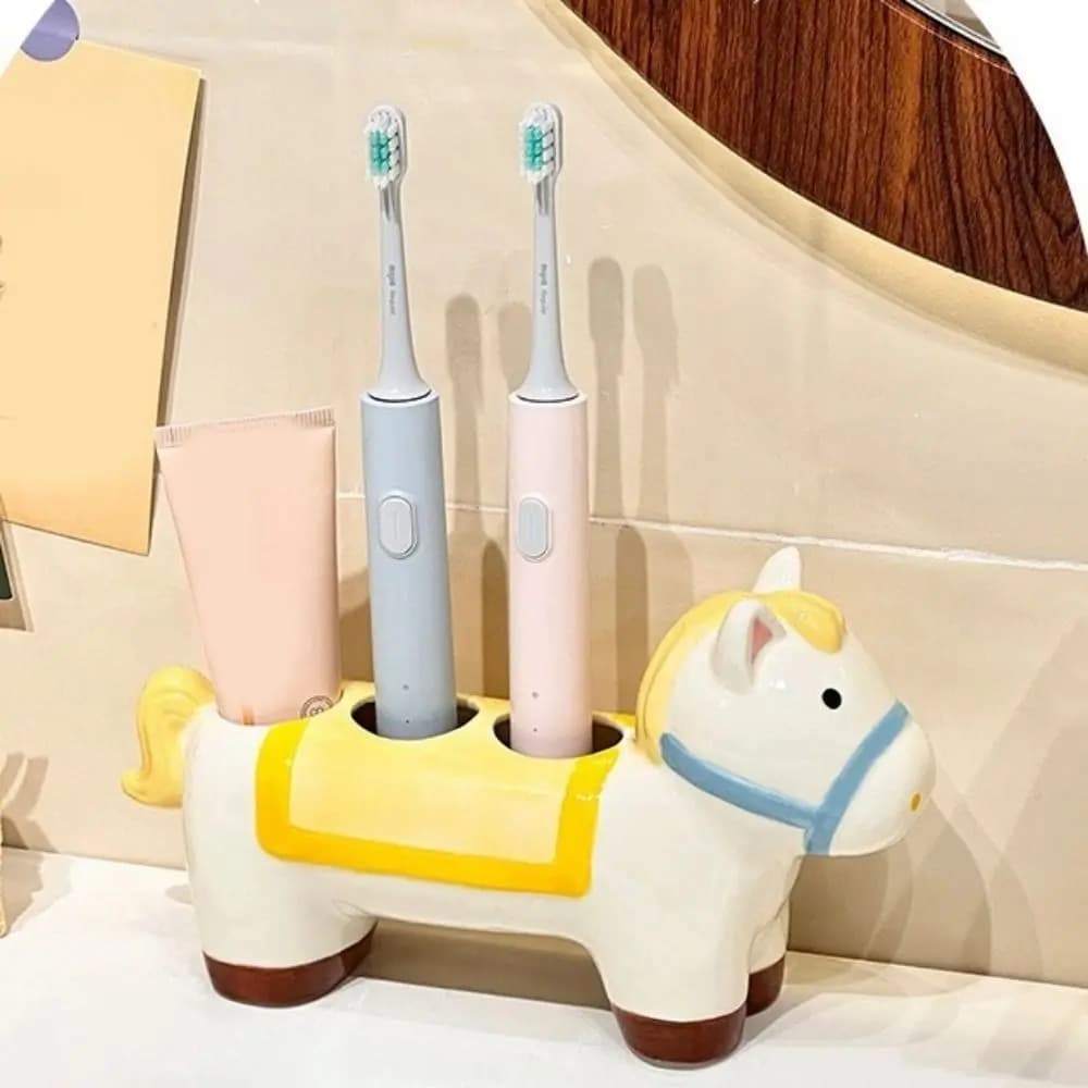 Electric Ceramic Bearing in Horse Shape, Space Saving, Waterproof, with 3 Holes, Decorative