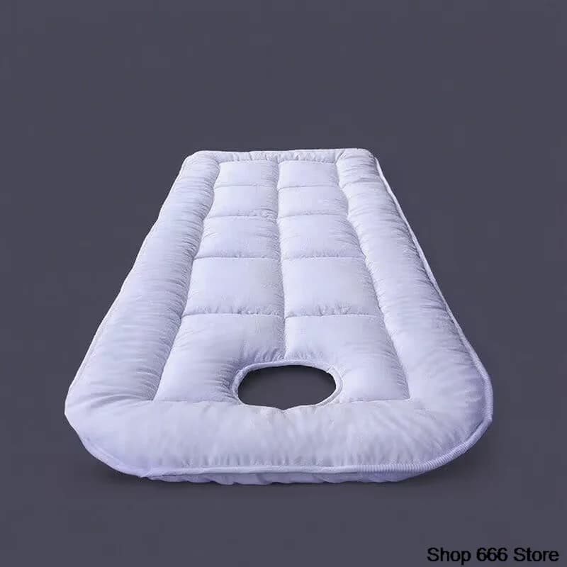 Coprimaterasso per lettino da massaggio con foro, cuscino per salone di bellezza, cuscino antiscivolo 80X190 cm Spessore cuscino letto bianco 2,5 cm