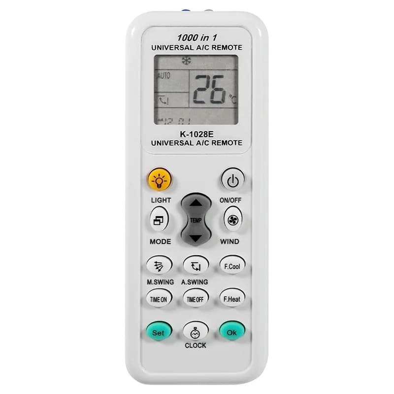 Universale K-1028E telecomando condizionatore d'aria telecomando LCD per Panasonic Sharp Samsung Fujitsu Haier Gree Haier Helton