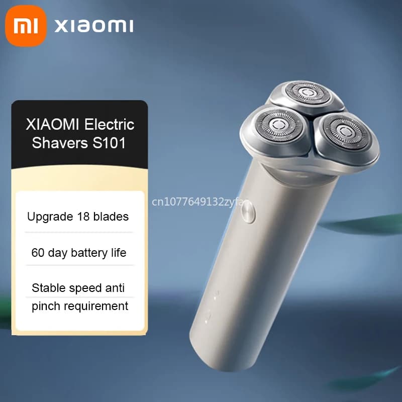 Xiaomi Electric Shaver S101 Triple Blade Dry Wet Beard Shaving Rechargeable Mens Razor Anti-Clip Fast Clean Beard Trimmer NEW