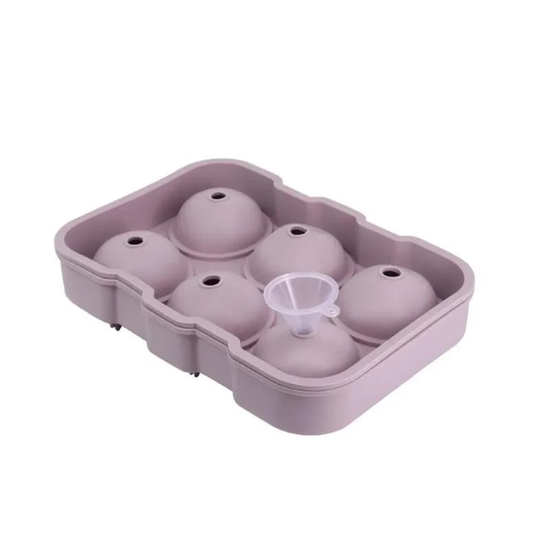Nuovo 1 Pz 6-Fori Grande Sfera Rotonda Stampo Barware Silicone Per Uso Alimentare Telaio di Ghiaccio Stampo Per Ghiaccio Rotondo Palla Alta Palline di Ghiaccio Maker Whisky
