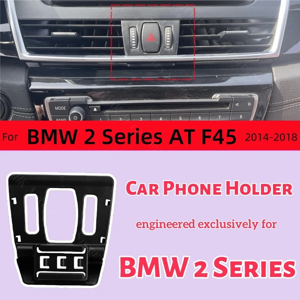 Supporto magnetico per telefono Base speciale per staffa fissa per BMW Serie 2 AT F45/F46 2014-2018 2015 2016 Ricarica wireless Supporto MagSafe