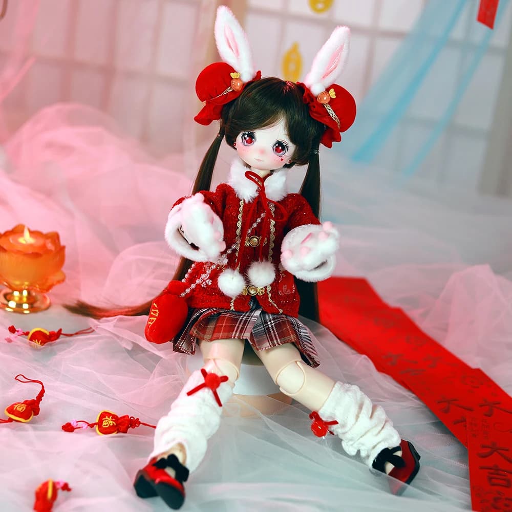 Tamako DBS Doll 1/4 BJD Dream Fairy Match Girl Resin Anime Figure Carton Lala Ruru Egg ACGN SD Collection Toy