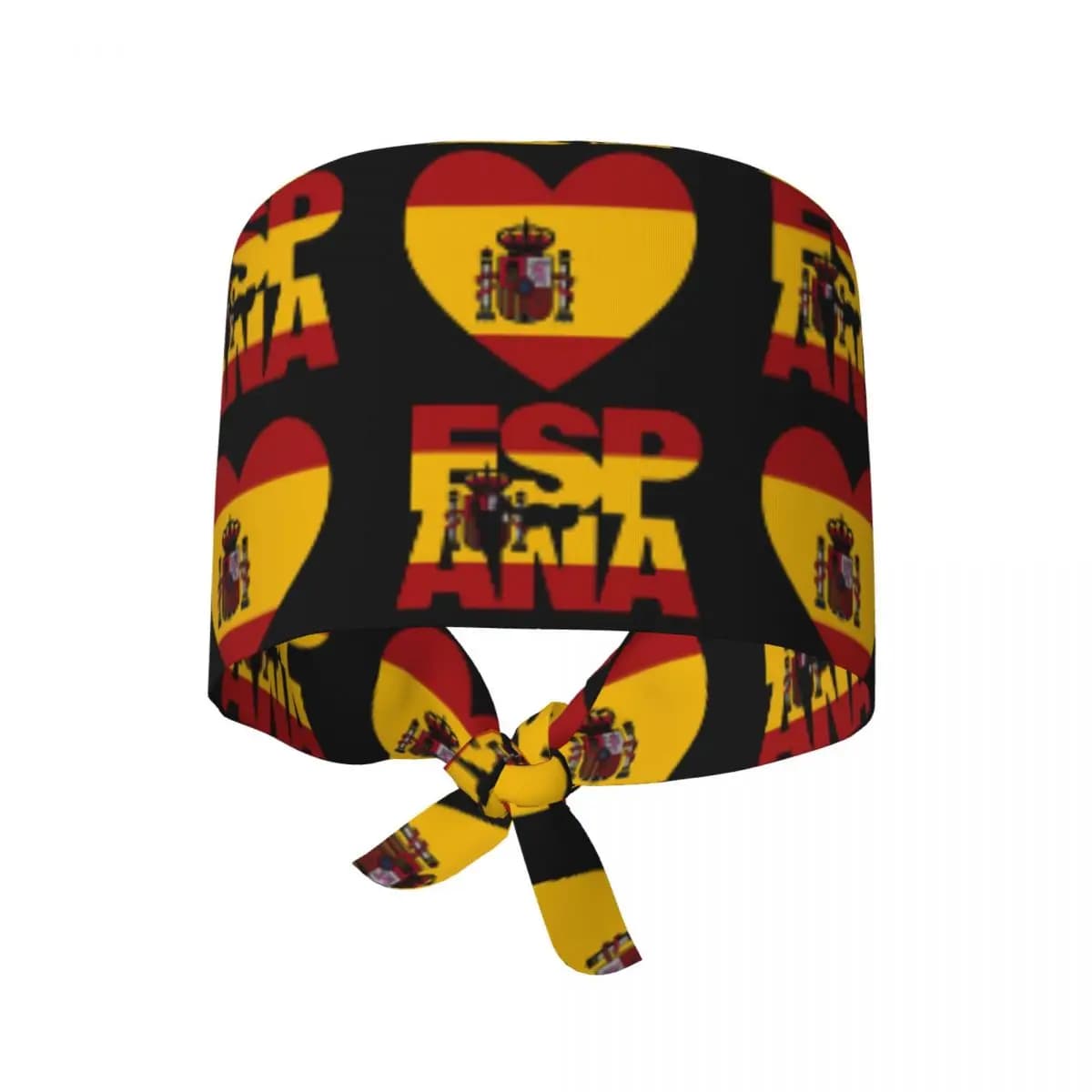 Flag Map of Spain Scrub Hat Doctor surgical cap Man Woman Adjustable Nursing Hats for Dentist
