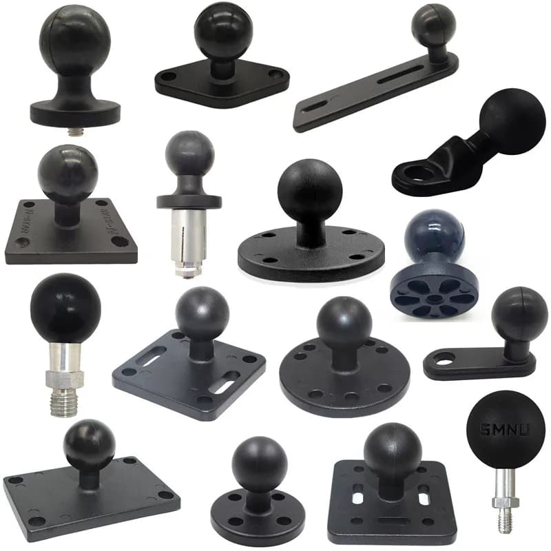 1 inch ball head motorcycle base support for Garmin DSLR Gopro Xiaomi for GPS support for phone Support Ram Mount Garmin Zumo/TomTom