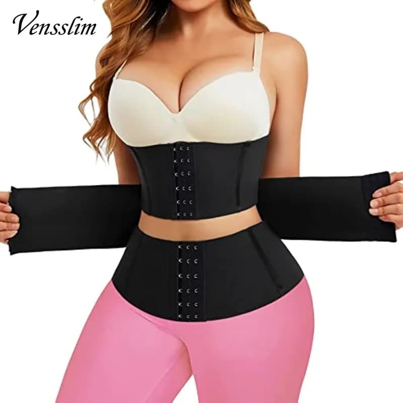 Vensslim XS-3XL Body Shaper Vita Trainer Cintura Donna Perdita di peso Ridurre la pancia Trimmer Corsetto Cintura da allenamento regolabile Shapewear