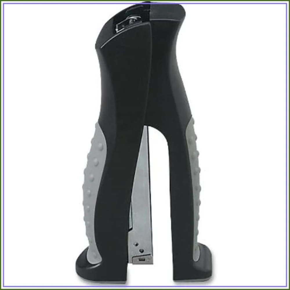Full Strip Stapler, 1-1/2 x 3 x 6-1/4 Inches, Heavy Duty Office Stapler for Desk, Black/Gray