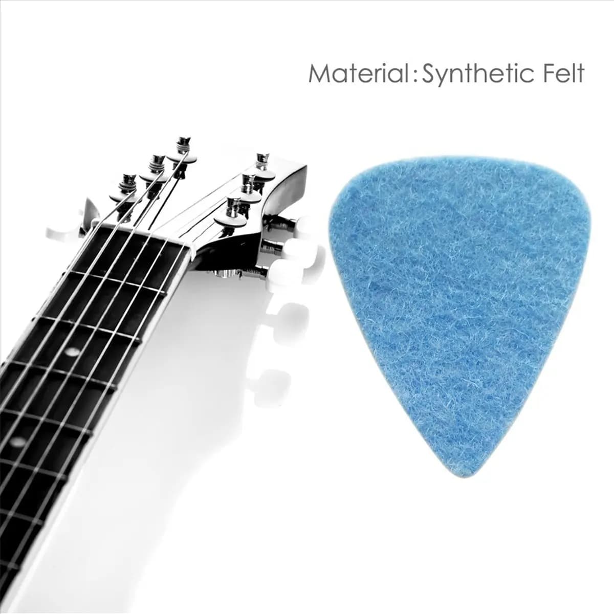 TUREBG Ukulele Picks Felt Picks/Plectrums for Ukulele and Guitar,80 Pieces Guitar Picks,Multi-Color