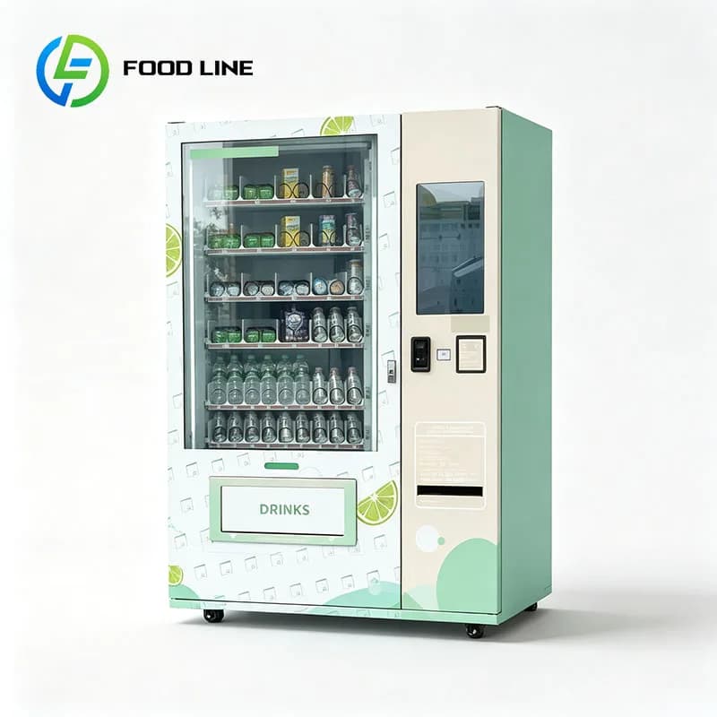 Automatic Vending Machine Snack Vending Machine Spiral Vending Machine Protein Bars Cookies Soda Cans Customized