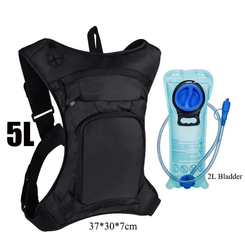 5L Lightweight Hydration Vest Backpack with Water Bladder Reflective Cycling Running Hiking Water BackpackOutdoor Hydration Pack