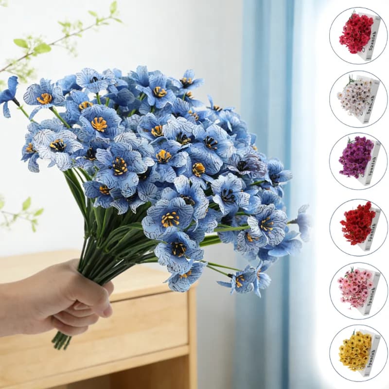 Outdoor Decorations, Artificial Flowers, Purple Spring Grass, Plastic Plants, Decorative Floral Compositions
