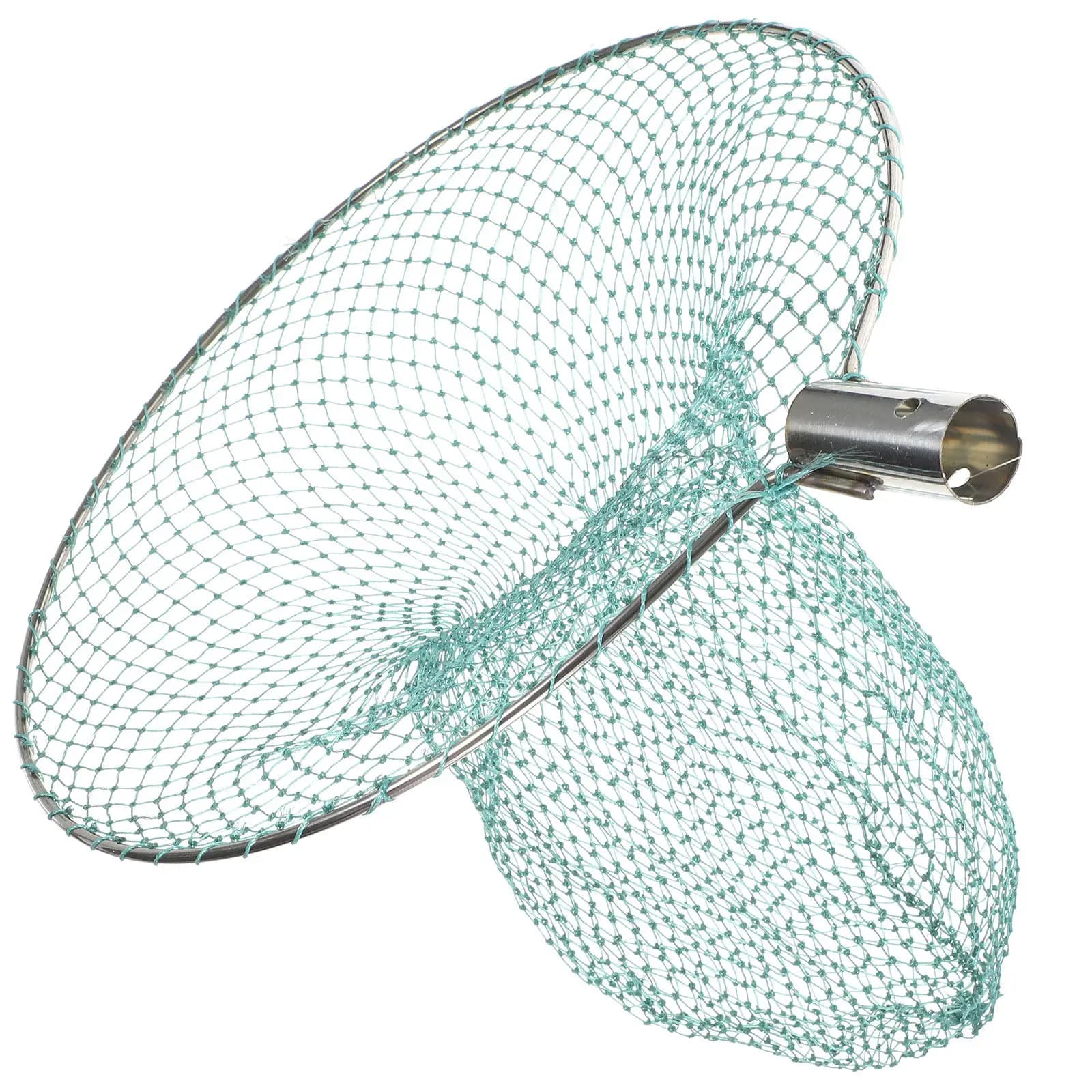 1 Pezzo Rete da Pesca in Acciaio Inossidabile Diametro 30cm, Resistente e Facile da Trasportare, Guadino per Vari Tipi di Pesci, Attrezzatura da Pesca