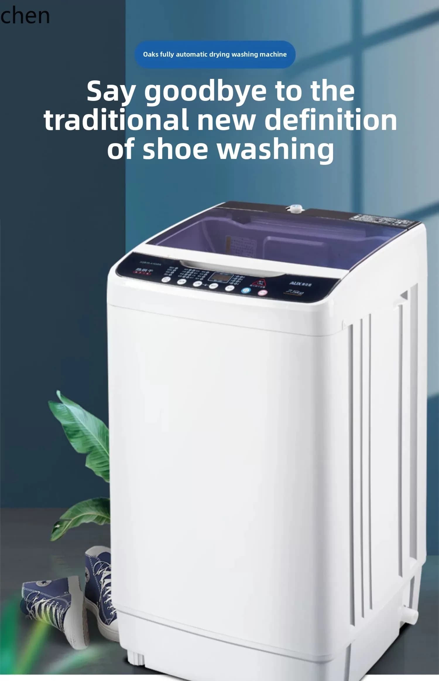 Lavatrice per scarpe HTT Oaks, disidratazione e asciugatura intelligente automatica, piccolo artefatto per spazzole per scarpe pigre integrato