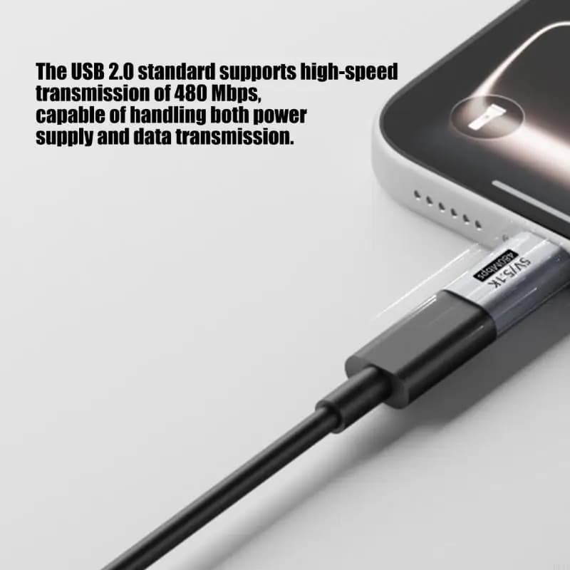 Adattatori ricarica da USB C maschio a USB C femmina Resistenza 5.1K per gadget e strumenti a basso consumo K1KF