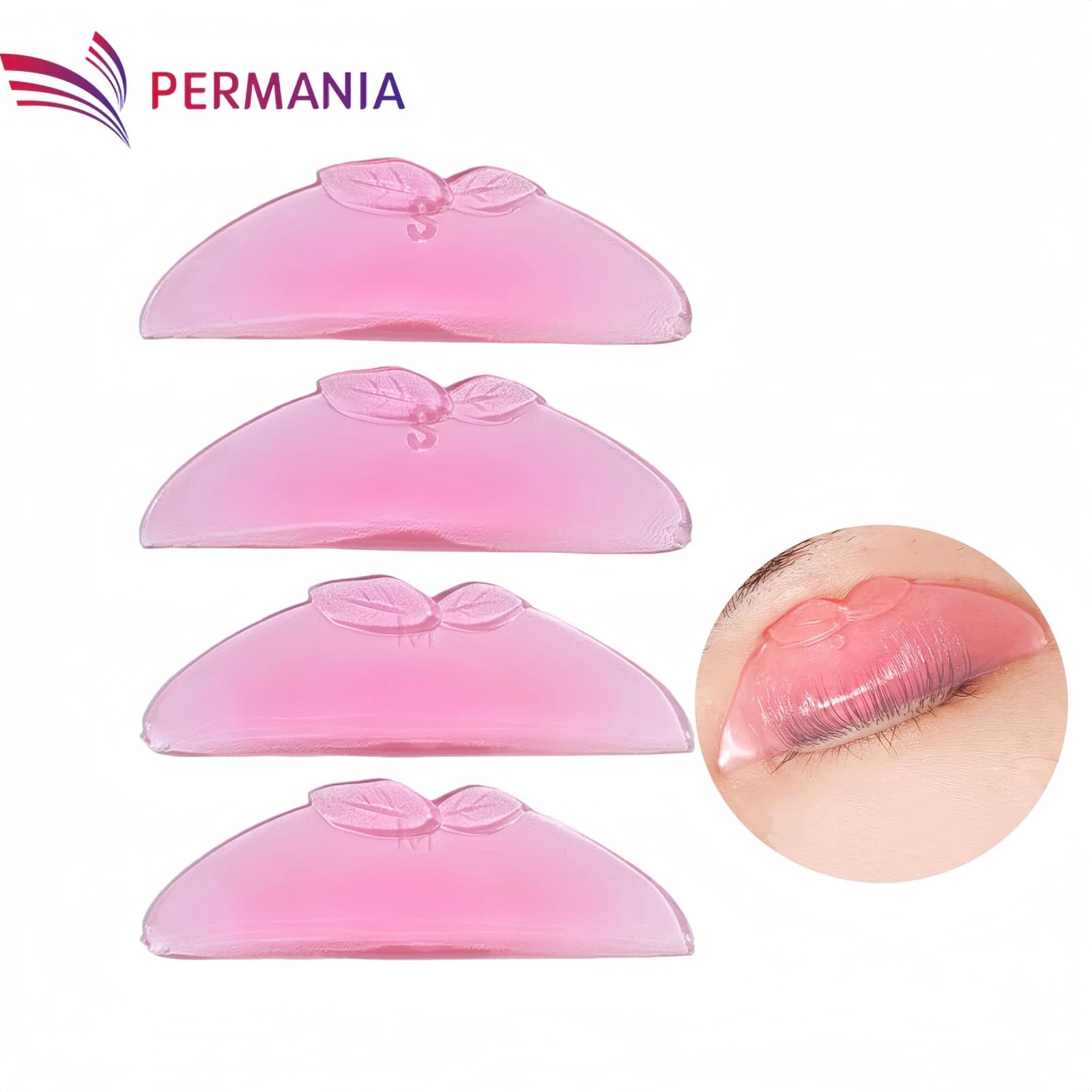 PERMANY 2 Paia C Curl Silicone Eyelash Perm Pad Eyelash sticky Rod Shield 3D Lifting Folder Accessories Makeup Tool