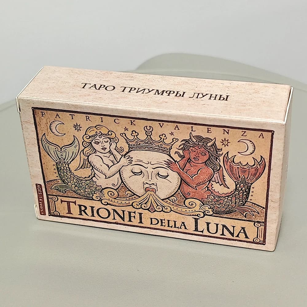 Mazzo di tarocchi Trionfi Della Luna 78 carte dei tarocchi in lingua russa - 10,3 * 6 cm